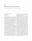 Research paper thumbnail of Ethical and Legal Considerations