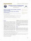 Research paper thumbnail of Delirium in the elderly patient after anesthesia