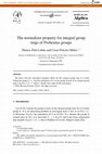 Research paper thumbnail of The normalizer property for integral group rings of Frobenius groups