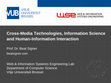 Cross-Media Technologies, Information Science and Human-Information Interaction Cover Page