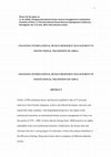 Research paper thumbnail of CHANGING INTERNATIONAL HUMAN RESOURCE MANAGEMENT IN INSTITUTIONAL TRANSITION OF CHINA