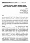 Research paper thumbnail of Fostering Eco-Critical Thinking Through the Lens of Critical Inquiry: An Exploration of Pedagogical Strategies