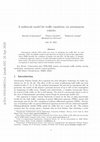 Research paper thumbnail of A multiscale model for traffic regulation via autonomous vehicles