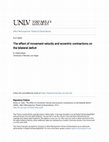 Research paper thumbnail of The effect of movement velocity and eccentric contractions on the bilateral deficit