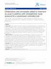 Ondansetron and simvastatin added to treatment as usual in patients with schizophrenia: study protocol for a randomized controlled trial Cover Page