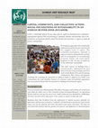 Capital, community and collective action: Social foundations of sustainability in an Andean buffer zone (Ecuador) Cover Page