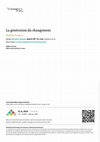 Research paper thumbnail of La génération du changement