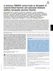 A nonsense TMEM43 variant leads to disruption of connexin-linked function and autosomal dominant auditory neuropathy spectrum disorder Cover Page