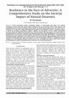 Resilience in the Face of Adversity: A Comprehensive Study on the Societal Impact of Natural Disasters Cover Page