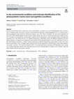 In situ environmental conditions and molecular identification of the photosymbiotic marine worm Symsagittifera roscoffensis Cover Page