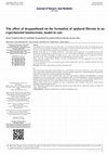 Research paper thumbnail of The effect of dexpanthenol on the formation of epidural fibrosis in an experimental laminectomy model in rats