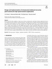 Design and implementation of miniaturized wideband microstrip patch antenna for high-speed terahertz applications Cover Page