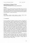 Research paper thumbnail of Action research in translation studies