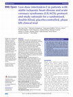 Low-dose interleukin-2 in patients with stable ischaemic heart disease and acute coronary syndromes (LILACS): protocol and study rationale for a randomised, double-blind, placebo-controlled, phase I/II clinical trial Cover Page