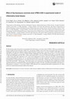 Research paper thumbnail of Effect of Saccharomyces cerevisiae strain UFMG A-905 in experimental model of inflammatory bowel disease