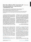 Does Race Influence Risk Assessment and Recommendations for Lung Resection? A Randomized Trial Cover Page