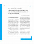 Research paper thumbnail of El reordenamiento territorial como un proceso de construcción de sociedad y ciudadanía