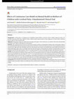 Research paper thumbnail of Effects of Continuous Care Model on Mental Health in Mothers of Children with Cerebral Palsy: A Randomized Clinical Trial