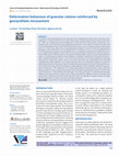 Deformation behaviour of granular column reinforced by geosynthetic encasement Cover Page