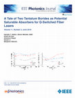 Research paper thumbnail of A Tale of Two Tantalum Borides as Potential Saturable Absorbers for Q-Switched Fiber Lasers