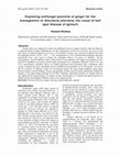 Research paper thumbnail of Exploiting antifungal potential of ginger for the management of Alternaria alternata, the cause of leaf spot disease of spinach