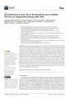 Research paper thumbnail of Quantification of Amu River Riverbank Erosion in Balkh Province of Afghanistan during 2004–2020