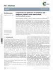 Insights into the detection of mutations and epigenetic markers using diamondoid-functionalized sensors Cover Page