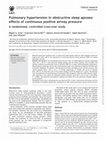 Research paper thumbnail of Pulmonary hypertension in obstructive sleep apnoea: effects of continuous positive airway pressure