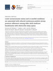 Research paper thumbnail of Lower socioeconomic status and co-morbid conditions are associated with reduced continuous positive airway pressure adherence among older adult medicare beneficiaries with obstructive sleep apnea