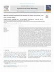 Effect of freezing temperature and duration on winter survival and grain yield of winter wheat Cover Page