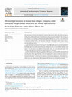 Effects of lipid extraction on human bone collagen: Comparing stable carbon and nitrogen isotope values with and without lipid extraction Cover Page