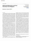 Research paper thumbnail of Addressing Malnutrition and Food Insecurity in the Philippines