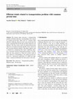 Efficient triads related to transportation problem with common pivotal time Cover Page