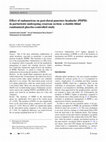 Research paper thumbnail of Effect of ondansetron on post-dural puncture headache (PDPH) in parturients undergoing cesarean section: a double-blind randomized placebo-controlled study