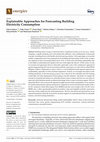 Research paper thumbnail of Explainable Approaches for Forecasting Building Electricity Consumption