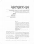 Research paper thumbnail of Traducción y validación de la versión española de la Échelle des Perceptions du Soutien à l’Autonomie en Sport