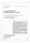 Research paper thumbnail of Estratégia diagnóstica do nódulo pulmonar solitário