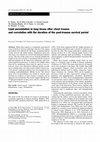 Research paper thumbnail of Lipid peroxidation in lung tissue after chest trauma and correlation with the duration of the post-trauma survival period