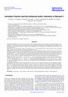 Research paper thumbnail of Ionization fraction and the enhanced sulfur chemistry in Barnard 1