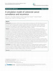 Research paper thumbnail of A simulation model of colorectal cancer surveillance and recurrence