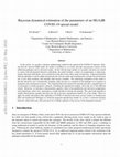 Research paper thumbnail of Bayesian dynamical estimation of the parameters of an SE(A)IR COVID-19 spread model