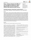 Research paper thumbnail of Phase 1 Study to Evaluate the Effect of the Investigational Anticancer Agent Sapanisertib on the QTc Interval in Patients With Advanced Solid Tumors