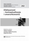 Metodyka pomiaru efektywności przedsiębiorczych organizacji: wprowadzenie do problematyki. Prace Naukowe Uniwersytetu Ekonomicznego we Wrocławiu = Research Papers of Wrocław University of Economics, 2012, Nr 262, s. 110-117 Cover Page