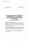 Research paper thumbnail of Valoración de la conducta alimentaria y de control del peso en practicantes de aeróbic