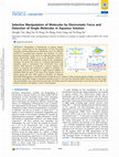 Selective Manipulation of Molecules by Electrostatic Force and Detection of Single Molecules in Aqueous Solution Cover Page