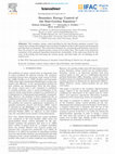 Research paper thumbnail of Boundary Energy Control of the Sine-Gordon Equation**This work was performed in IPME RAS, supported by RSF (grant 14-29-00142)