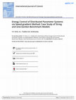 Research paper thumbnail of Energy control of distributed parameter systems via speed-gradient method: case study of string and sine-Gordon benchmark models