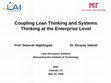 Coupling Lean Thinking and Systems Thinking at the Enterprise Level Cover Page