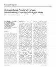 Research paper thumbnail of Hydrogel-Based Protein Microchips: Manufacturing, Properties, and Applications