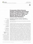 Research paper thumbnail of Comparative Whole-Genome Analysis of Neisseria gonorrhoeae Isolates Revealed Changes in the Gonococcal Genetic Island and Specific Genes as a Link to Antimicrobial Resistance